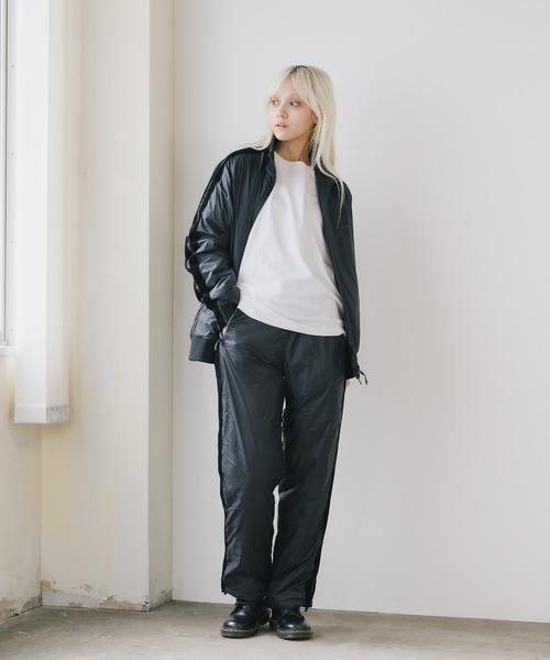 TAION(タイオン)の「TAION/タイオン TRACK DOWN JACKET トラックジャケット ダウンジャケット(ダウンジャケット/コート・メンズ・ブラック×パープル/ブラック×ブラック・XL/L/M/S)」の8枚目の写真