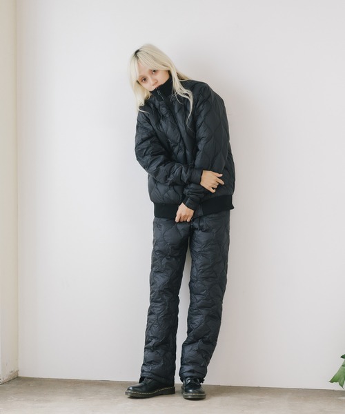 TAION(タイオン)の「TAION/タイオン TRACK DOWN JACKET トラックジャケット ダウンジャケット(ダウンジャケット/コート・メンズ・ブラック×パープル/ブラック×ブラック・XL/L/M/S)」の18枚目の写真