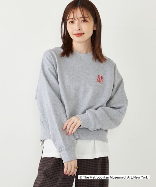 SHIPS Colors: THE MET コラボ エンブロイダリー ボクシー スウェット（Tシャツ/カットソー）｜SHIPS Colors（シップス カラーズ）