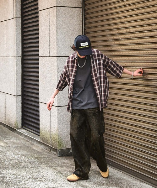 ク*マ様 not dyed バギーデニム　notdyed ペイントバギーデニムパンツ[Blue] – Noen