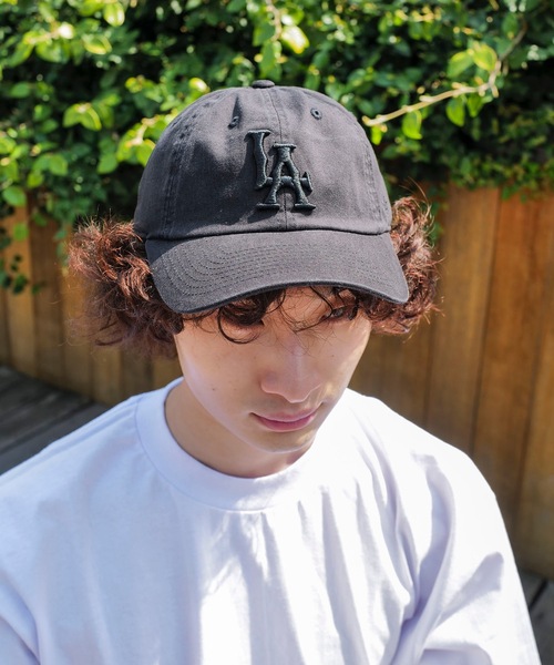 AMERICAN NEEDLE(アメリカンニードル)の「CAP/AMERICAN NEEDLE(アメリカンニードル)BALLPARK - LOS ANGELES BLACK LAロゴ刺繍クラシックデザインベースボールキャップ(キャップ・メンズ・ブラック・FREE)」の7枚目の写真