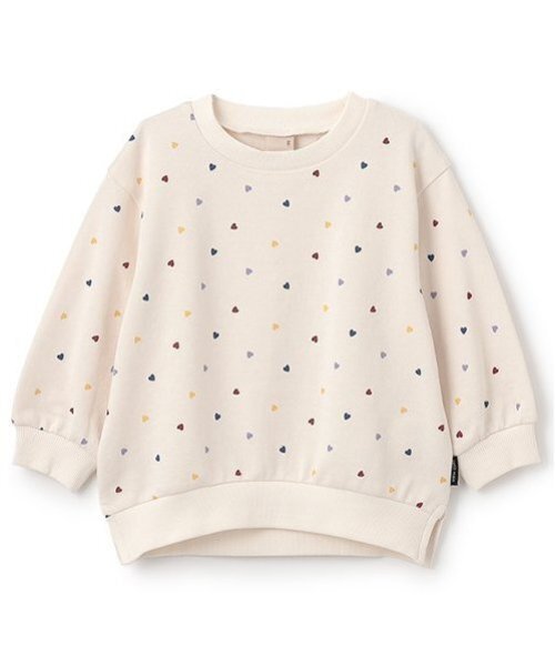 petit main(プティマイン)の「【プティプラ】girlsトレーナー(キッズサイズ)(スウェット・キッズ・クリーム/トップグレー/アイボリー/ライトピンク/マルチ/レッド/ピンク/ブラウン/ネイビー/ダークブルー・80cm/90cm/100cm/110cm/120cm/130cm)」の10枚目の写真