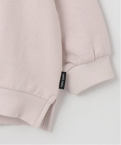 petit main(プティマイン)の「【プティプラ】girlsトレーナー(キッズサイズ)(スウェット・キッズ・クリーム/トップグレー/アイボリー/ライトピンク/マルチ/レッド/ピンク/ブラウン/ネイビー/ダークブルー・80cm/90cm/100cm/110cm/120cm/130cm)」の15枚目の写真