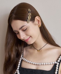 Mela Bianca（メラビアンカ）の「Mela Bianca/メラビアンカ 韓国 チェコクリスタル アンティーク バレッタ シモーネ ヘアピン ヘアクリップ ブローチ ヘアアクセサリー Sanxia Barrette（バレッタ/ヘアクリップ）」