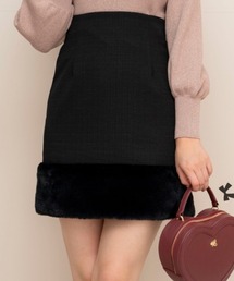 WILLSELECTION | 裾ファーハイウエストミニスカート(スカート)