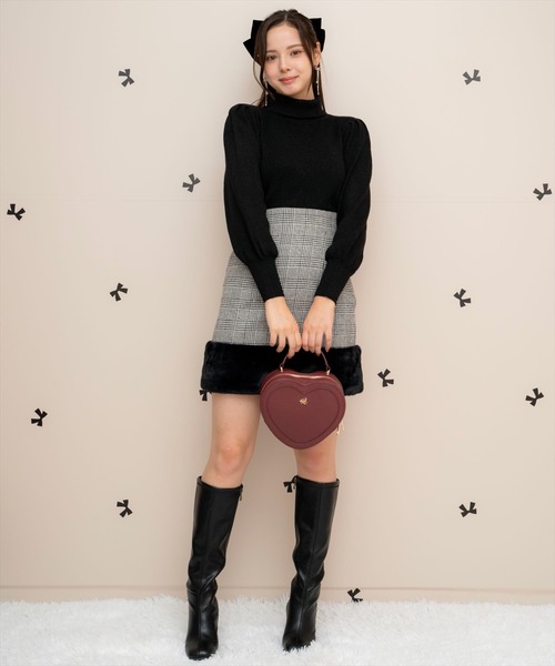 WILLSELECTION（ウィルセレクション）の「裾ファーハイウエストミニスカート（スカート・レディース・ブラック/グレー系その他/ブラック系その他/ピンク・FREE）」の16枚目の写真