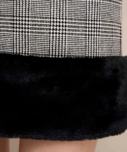 WILLSELECTION（ウィルセレクション）の「裾ファーハイウエストミニスカート（スカート・レディース・ブラック/グレー系その他/ブラック系その他/ピンク・FREE）」の22枚目の写真