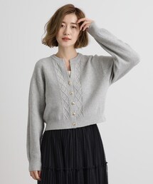grove | スリットネッククロップドカーディガン(カーディガン/ボレロ)