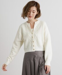 grove | スリットネッククロップドカーディガン(カーディガン/ボレロ)