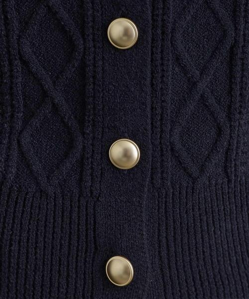 grove（グローブ）の「スリットネッククロップドカーディガン（カーディガン/ボレロ・レディース・ネイビー/イエロー/グレー/オフホワイト・03/02/01/04/05）」の20枚目の写真