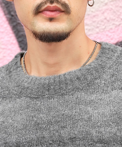 LUXSTYLE(ラグスタイル)の「グラデーションクルーネックニット(ニット/セーター・メンズ・ブラウン/グリーン/グレー・M/L)」の5枚目の写真
