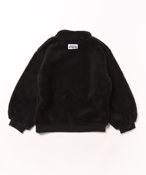 ANAP kids（アナップキッズ）の「リングハーフジップ ボア 長袖 トレーナー（スウェット・キッズ・ホワイト/ブラック・110cm/130cm/120cm）」の7枚目の写真