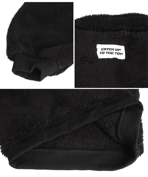 ANAP kids（アナップキッズ）の「リングハーフジップ ボア 長袖 トレーナー（スウェット・キッズ・ホワイト/ブラック・110cm/130cm/120cm）」の6枚目の写真