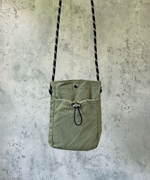 SBG（エスビー）の「SBG ナイロンパラコードミニショルダー（ショルダーバッグ・メンズ・ベージュ/カーキ/ブラック/ホワイト・FREE）」の8枚目の写真