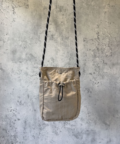 SBG（エスビー）の「SBG ナイロンパラコードミニショルダー（ショルダーバッグ・メンズ・ベージュ/カーキ/ブラック/ホワイト・FREE）」の7枚目の写真