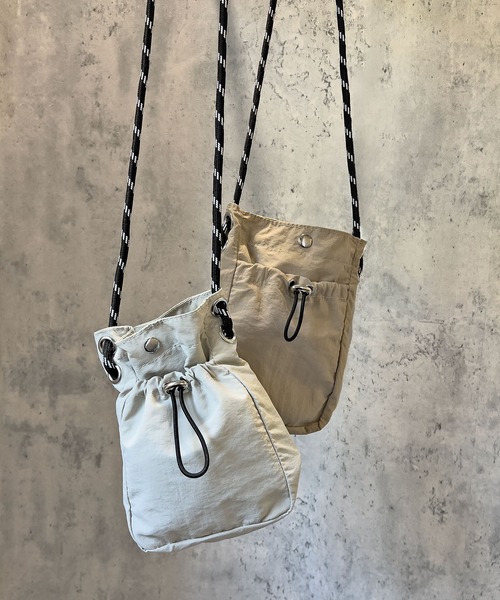 SBG（エスビー）の「SBG ナイロンパラコードミニショルダー（ショルダーバッグ・メンズ・ベージュ/カーキ/ブラック/ホワイト・FREE）」の9枚目の写真