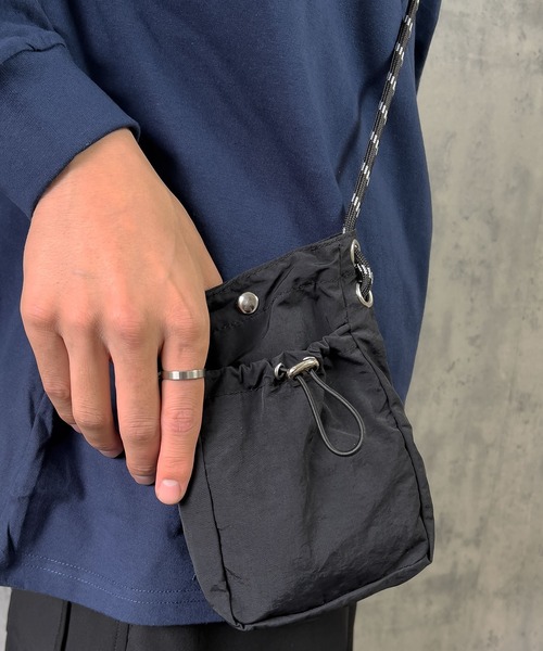 SBG（エスビー）の「SBG ナイロンパラコードミニショルダー（ショルダーバッグ・メンズ・ベージュ/カーキ/ブラック/ホワイト・FREE）」の19枚目の写真