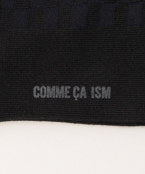 COMME CA ISM（コムサイズム）の「リンクス 市松柄 ドレスソックス（ソックス/靴下・メンズ・ブラック/ネイビー/チャコール・27cm）」の7枚目の写真