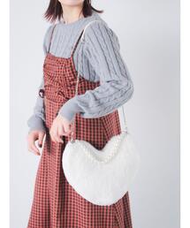 ehka sopo | ハートボアショルダーバッグ(ハンドバッグ)