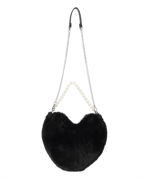 ehka sopo（エヘカソポ）の「ハートボアショルダーバッグ（ハンドバッグ・レディース・グレー/ブラック/オフホワイト・F）」の17枚目の写真