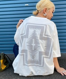 [PENDLETON/ペンドルトン] 別注 ピグメント染め ネイティブ柄バックプリントTシャツ