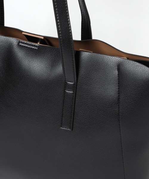 GLOBAL WORK（グローバルワーク）の「スペ軽撥水6ポケA4トート/234500（トートバッグ・レディース・ブラック系その他/ホワイト×ブラウン/ホワイト系その他7/シルバー/ベージュ/ブラック・ONE SIZE）」の16枚目の写真