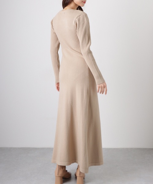 Lace Ladies(レースレディース)の「【2点セット】 クルーネック ニットワンピース&プルオーバー(ワンピース・レディース・ブラック/グレー/グレイッシュベージュ・FREE/S)」の18枚目の写真