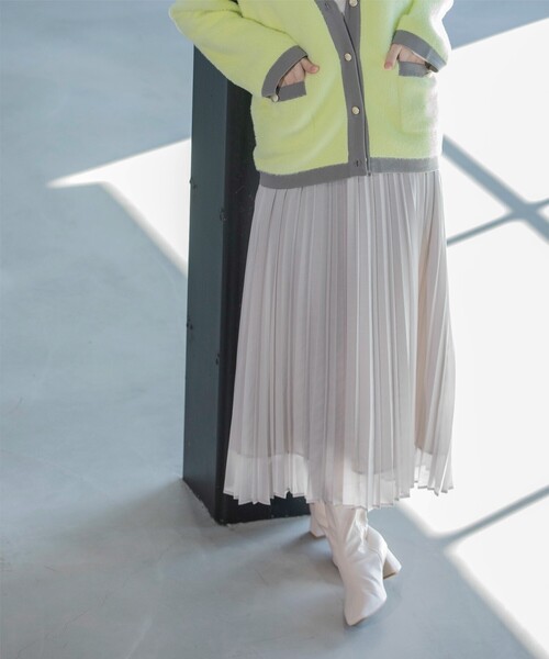 OPAQUE.CLIP(オペークドットクリップ)の「《通勤・セレモニー対応》シアーローンプリーツスカート【洗濯機洗い可】(スカート・レディース・ライトグレー/チャコールグレー/サックスブルー・38/40/36/42)」の22枚目の写真