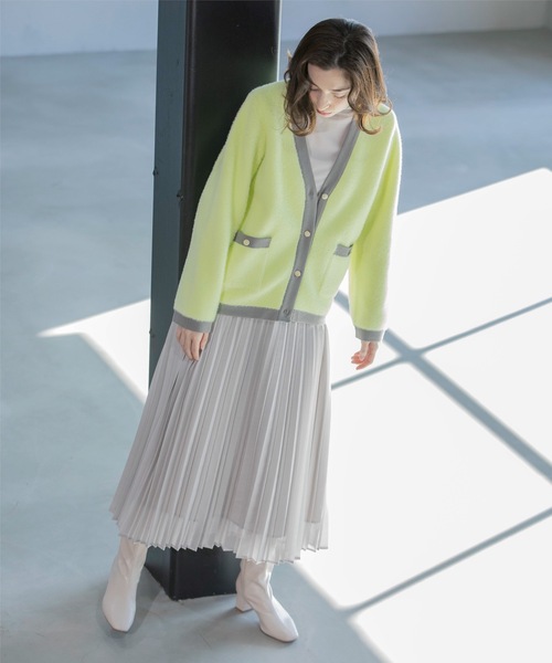 OPAQUE.CLIP(オペークドットクリップ)の「《通勤・セレモニー対応》シアーローンプリーツスカート【洗濯機洗い可】(スカート・レディース・ライトグレー/チャコールグレー/サックスブルー・38/40/36/42)」の5枚目の写真