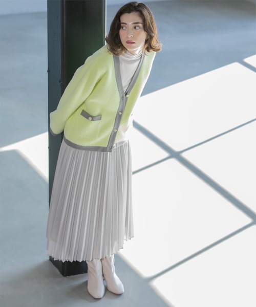 OPAQUE.CLIP(オペークドットクリップ)の「《通勤・セレモニー対応》シアーローンプリーツスカート【洗濯機洗い可】(スカート・レディース・ライトグレー/チャコールグレー/サックスブルー・38/40/36/42)」の6枚目の写真