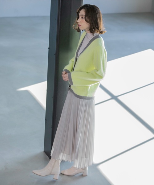 OPAQUE.CLIP(オペークドットクリップ)の「《通勤・セレモニー対応》シアーローンプリーツスカート【洗濯機洗い可】(スカート・レディース・ライトグレー/チャコールグレー/サックスブルー・38/40/36/42)」の7枚目の写真