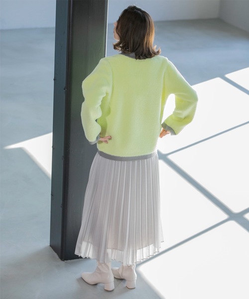 OPAQUE.CLIP(オペークドットクリップ)の「《通勤・セレモニー対応》シアーローンプリーツスカート【洗濯機洗い可】(スカート・レディース・ライトグレー/チャコールグレー/サックスブルー・38/40/36/42)」の8枚目の写真