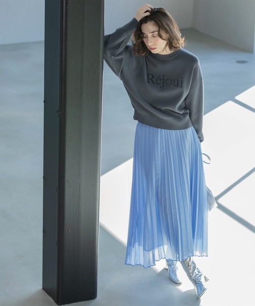 OPAQUE.CLIP(オペークドットクリップ)の「《通勤・セレモニー対応》シアーローンプリーツスカート【洗濯機洗い可】(スカート・レディース・ライトグレー/チャコールグレー/サックスブルー・38/40/36/42)」の15枚目の写真