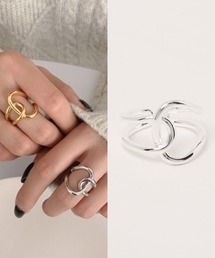 L LABEL（エルラベル）の「メタルノットデザインオープンリング（リング）」