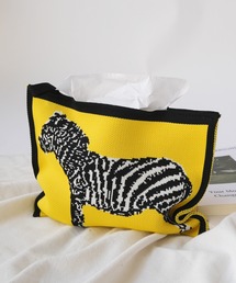 Sowel.（ソエル）の「【 Sowel. / ソエル 】 ジャガード デザイン ニット ティッシュケース #（収納グッズ）」