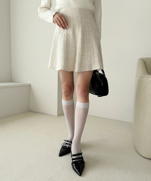セール】WEB限定/ツイードミニスカート（スカート）｜one after