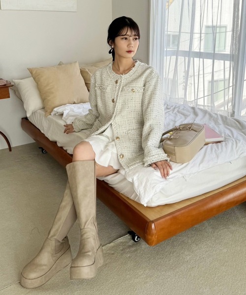 セール】WEB限定/ツイードミニスカート（スカート）｜one after