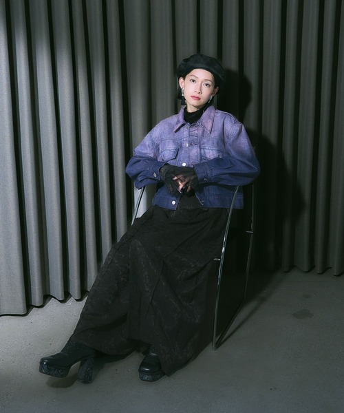 HARE(ハレ)の「ジャガードデザインベレー帽(HARE)(ハンチング/ベレー帽・レディース・ブラック・FREE)」の20枚目の写真