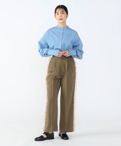 BEAMS HEART（ビームスハート）の「チュールライン パンツ（その他パンツ・レディース・カーキ/グレー・FREE）」の7枚目の写真