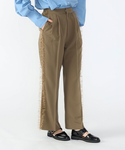 BEAMS HEART（ビームスハート）の「チュールライン パンツ（その他パンツ・レディース・カーキ/グレー・FREE）」の10枚目の写真