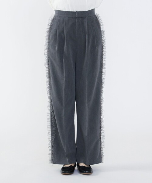 BEAMS HEART（ビームスハート）の「チュールライン パンツ（その他パンツ・レディース・カーキ/グレー・FREE）」の11枚目の写真