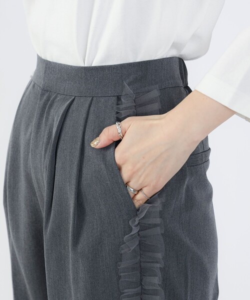BEAMS HEART（ビームスハート）の「チュールライン パンツ（その他パンツ・レディース・カーキ/グレー・FREE）」の14枚目の写真