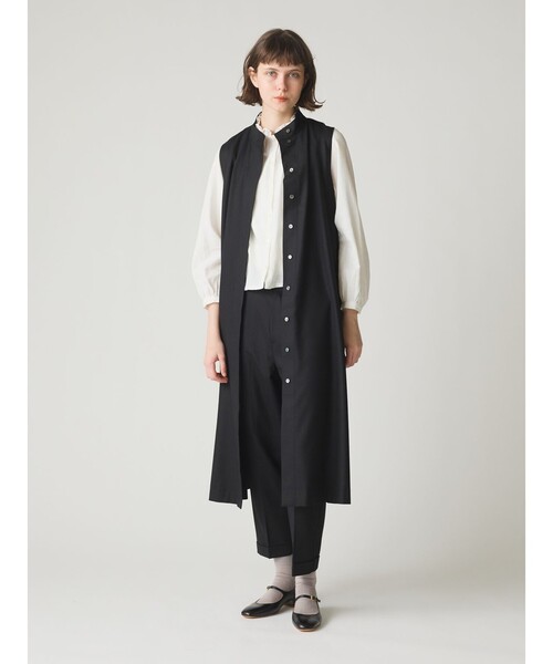 MidiUmi(ミディウミ)の「MidiUmi フリルカラーギャザーネックシャツ(シャツ/ブラウス・レディース・ブラック/オフホワイト・FREE)」の13枚目の写真