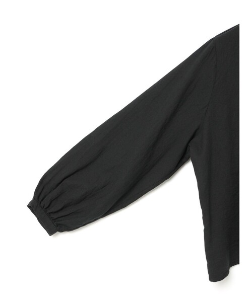 MidiUmi(ミディウミ)の「MidiUmi フリルカラーギャザーネックシャツ(シャツ/ブラウス・レディース・ブラック/オフホワイト・FREE)」の16枚目の写真