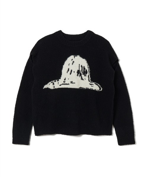 soduk（スドーク）の「【soduk】painter's hat knit top（ニット/セーター・レディース・ブラック/グレー/ホワイト・ONE SIZE）」の4枚目の写真
