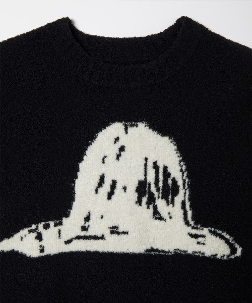 soduk（スドーク）の「【soduk】painter's hat knit top（ニット/セーター・レディース・ブラック/グレー/ホワイト・ONE SIZE）」の6枚目の写真