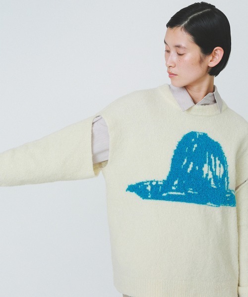 soduk（スドーク）の「【soduk】painter's hat knit top（ニット/セーター・レディース・ブラック/グレー/ホワイト・ONE SIZE）」の17枚目の写真