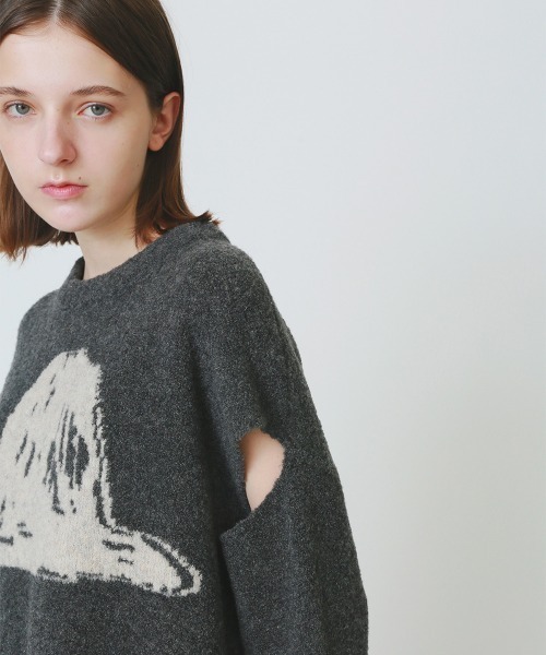 soduk（スドーク）の「【soduk】painter's hat knit top（ニット/セーター・レディース・ブラック/グレー/ホワイト・ONE SIZE）」の22枚目の写真