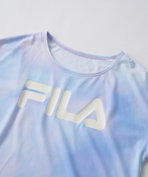 FILA(フィラ)の「ロゴTシャツ付き 3点セット水着(水着・キッズ・パープル/サックスブルー・160/150/140/130/170)」の9枚目の写真