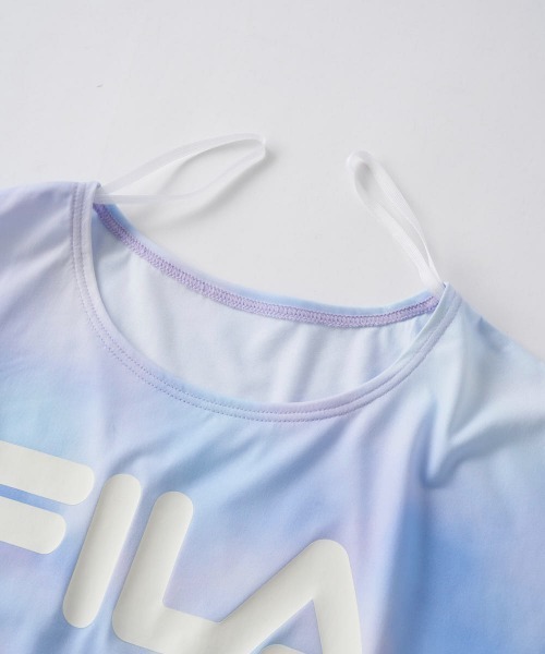FILA(フィラ)の「ロゴTシャツ付き 3点セット水着(水着・キッズ・パープル/サックスブルー・160/150/140/130/170)」の11枚目の写真